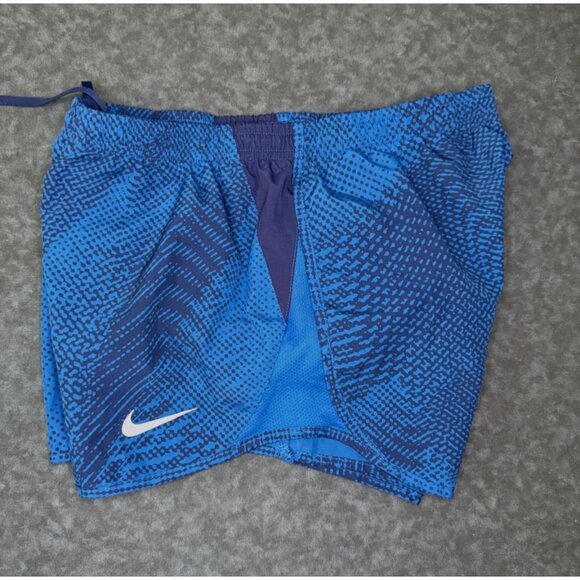 Nike Dri-Fit Shorts Blue/Black Pattern Women's Small - 3.5in Inseam - Picture 6 of 7